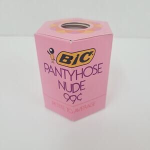 BIC Vintage Pantyhose NUDE Petite to Average New Old Stock Sealed Made in France
